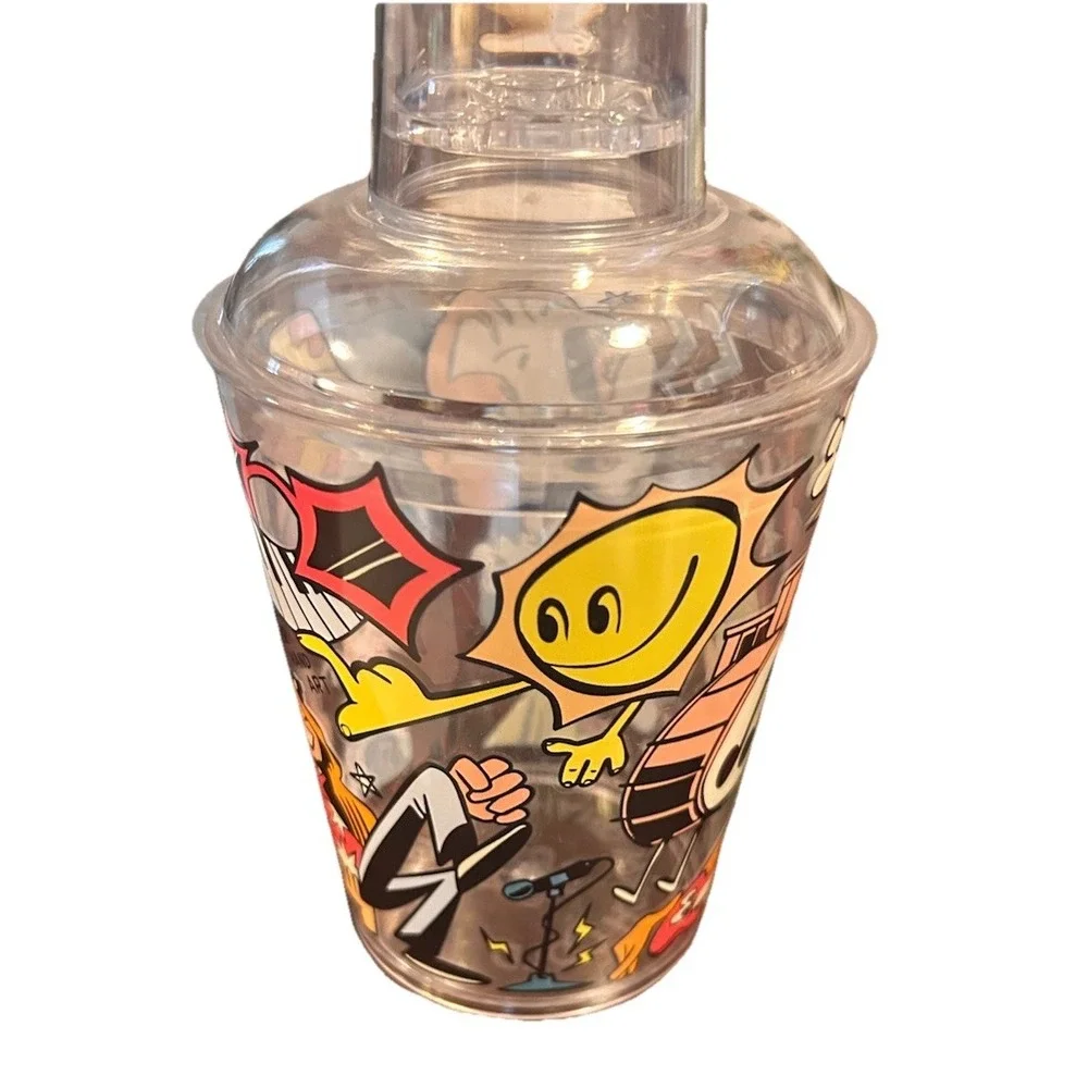 LIVE NATION Cocktail Shaker or Cup w/Shot Glass Upper Hand Art Brian Butler